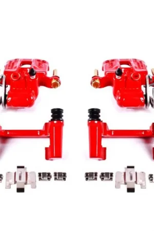 Genuine Power Stop 94-04 Ford Mustang Rear Red Calipers w/Brackets - Pair