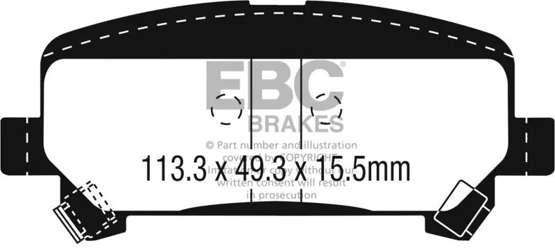 EBC 15+ Chevrolet Colorado 2.5 Greenstuff Rear Brake Pads Get Yours