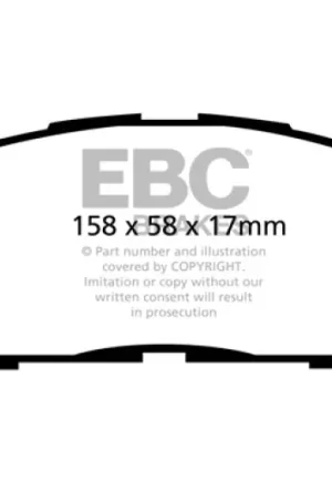 EBC 13+ Lexus ES300h 2.5 Hybrid Redstuff Front Brake Pads Affordable