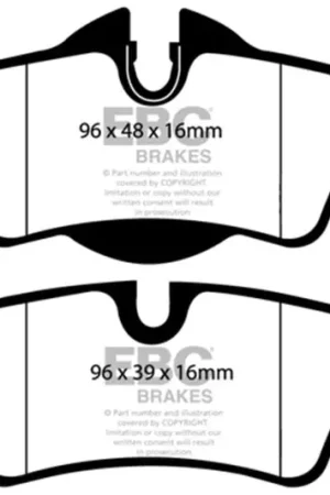 EBC 07-14 Mini Hardtop 1.6 Redstuff Rear Brake Pads Top Rated