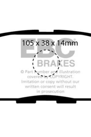 New Release EBC 10-13 Infiniti FX35 3.5 Greenstuff Rear Brake Pads