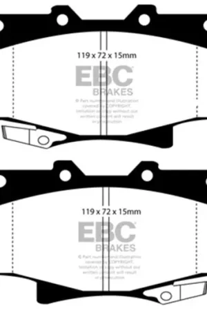 EBC 96-97 Lexus LX450 4.5 Yellowstuff Front Brake Pads Super Sale
