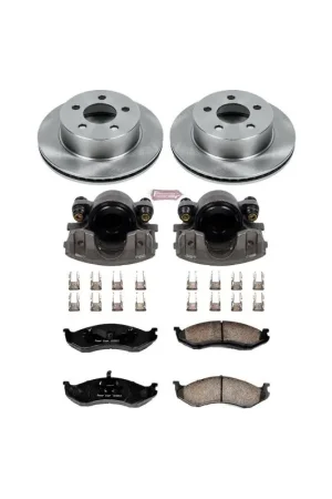 Power Stop 99-01 Jeep Cherokee Front Autospecialty Brake Kit w/Calipers Cheap
