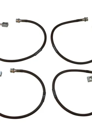 MaxTrac 07-18 Jeep Wrangler JK 2WD/4WD Front & Rear Extended Brake Line Kit Popular