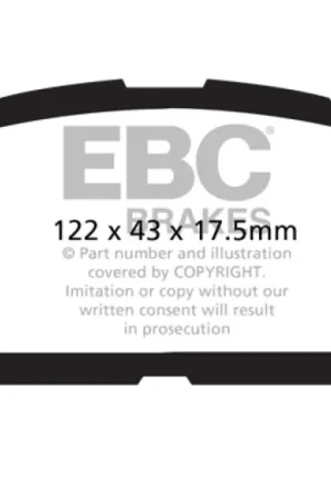 EBC 12+ Toyota Yaris 1.5 Ultimax2 Front Brake Pads Popular