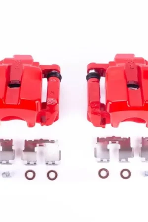 Top Rated Power Stop 09-10 Pontiac Vibe Rear Red Calipers w/Brackets - Pair