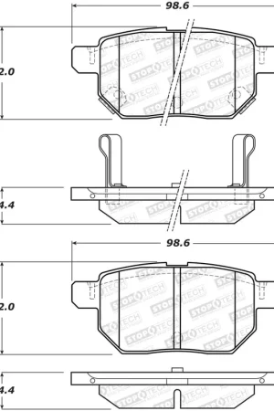 StopTech Street Brake Pads - Rear Limited Edition