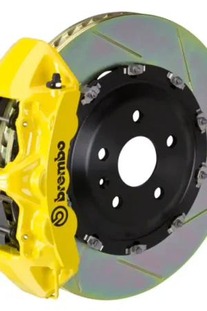 Authentic Brembo 21+ Sienna (XL40) Front GT BBK 6 Piston Cast 380x34 2pc Rotor Slotted Type-1- Yellow