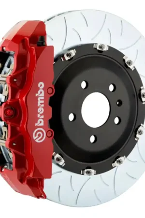 Hassle-Free Returns Brembo 03-06 Expedition/Navigator Fr. GT BBK 8 Piston Cast 380x34 2pc Rotor Slotted Type3-Red