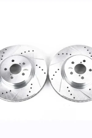 Power Stop 14-18 Subaru Forester Front Evolution Drilled & Slotted Rotors - Pair Brand New