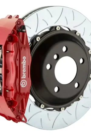 Direct From Factory Brembo 92-00 Viper RT-10/GTS Front GT BBK 6 Piston Cast 355x32 2pc Rotor Slotted Type-3-Red