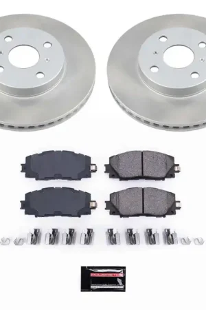 Weekend Sale Power Stop 07-18 Toyota Yaris Front Semi-Coated Rotor Kit