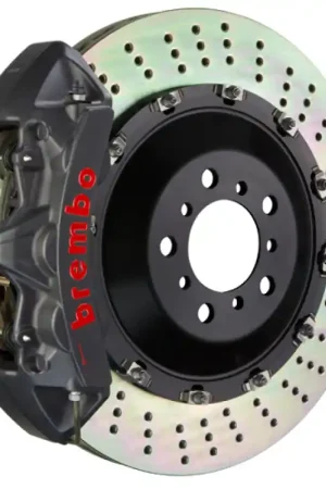 Deal Brembo 2023 Volkswagen Tiguan R (Mk2) Front GTS BBK 6-Piston 405x34 2-Piece Rotors Drilled - Black H