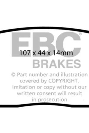 EBC 02-03 Infiniti G20 2.0 Greenstuff Rear Brake Pads Latest