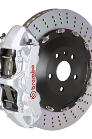 Genuine Brembo 03-16 Phantom Sedan/Coupe Front GT BBK 6 Piston Cast 405x34 2pc Rotor Drilled-Silver