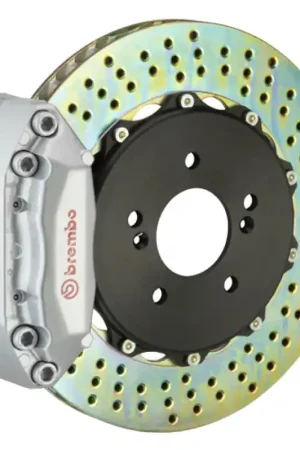 Trending Brembo 10-14 E350 Sedan/12-14 CLS350 Rear GT BBK 4 Piston Cast 2pc 328x28 2pc Rotor Drilled-Black