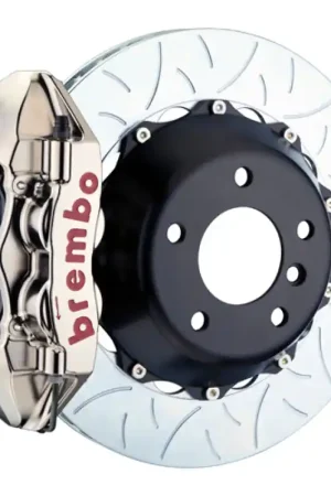 Brembo 23+ Z (RZ34) Rear GTR BBK 4 Piston Billet380x28 2pc Rotor Slotted Type-3- Nickel Plated Money Back Guarantee