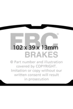 Mega Sale EBC 01-03 Mazda Miata MX5 1.8 (Sports Suspension) Yellowstuff Rear Brake Pads