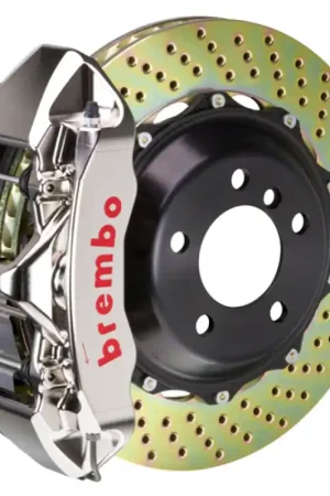 Brembo 89-93 348/94-99 F355 Front GTR BBK 6 Piston Billet355x32 2pc Rotor Drilled- Nickel Plated Factory Price