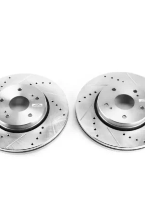 Power Stop 10-13 Suzuki Kizashi Front Evolution Drilled & Slotted Rotors - Pair Handmade