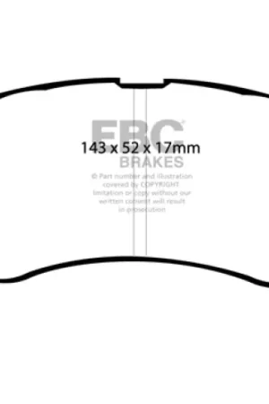 EBC 99-02 Daewoo Lanos 1.6 Chassis 447434 Yellowstuff Front Brake Pads Low Price
