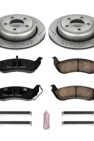 Power Stop 10-11 Ford Ranger Rear Z23 Evolution Sport Brake Kit Fan Favorite