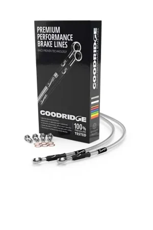 Goodridge 2000 H-D FXDS-CON Dyna Low Rider Conv. (w/o ABS) Clear Rear Brake Line w/Clear Fittings Exclusive Offer