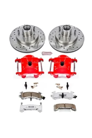 Power Stop 95-97 Chevrolet Blazer Front Z26 Street Warrior Brake Kit w/Calipers Cheap