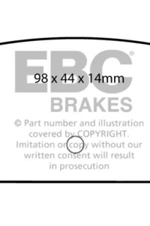 Cheap EBC 93-94 Eagle Talon 1.8 Ultimax2 Rear Brake Pads