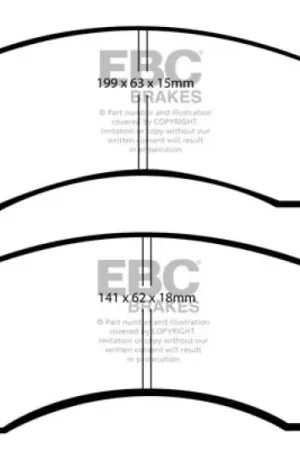 Save Now EBC 87-91 Ford Country Squire 5.0 Redstuff Front Brake Pads