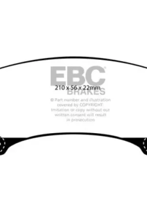EBC 02-06 Ford Expedition 4.6 2WD Ultimax2 Front Brake Pads Luxury