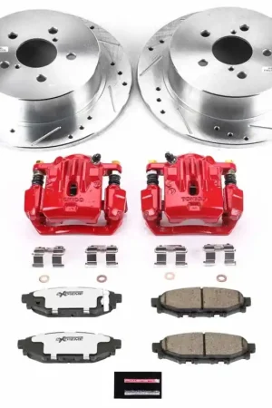 Power Stop 06-09 Subaru Legacy Rear Z26 Street Warrior Brake Kit w/Calipers Deal