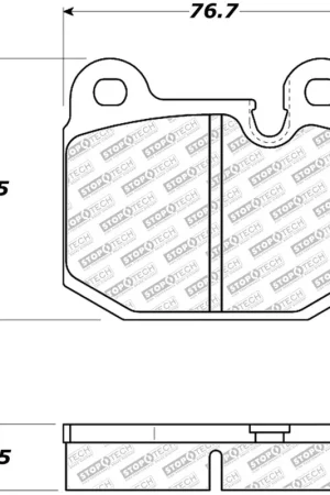 StopTech 08-11 Tesla Roadster Street Select Front Brake Pads Authentic