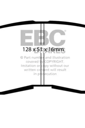 EBC 95-99 Chrysler Sebring Coupe 2.0 Redstuff Front Brake Pads Price Cut