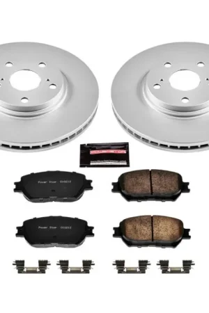 Power Stop 02-04 Toyota Camry Front Z17 Evolution Geomet Coated Brake Kit Today Only