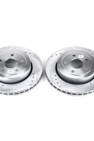 Power Stop 06-10 Jeep Grand Cherokee Rear Evolution Drilled & Slotted Rotors - Pair Limited Offer