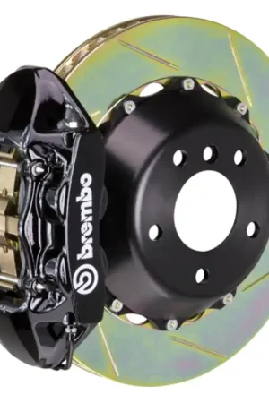 Brembo 17+ LC500/18+ LS500 Rear GT BBK 4 Piston Cast 380x28 2pc Rotor Slotted Type-1-Black Deal