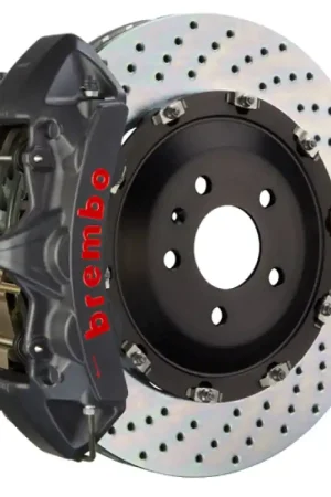 Warranty Included Brembo 08-14 Challenger SRT-8 Fr GTS BBK 6Pis Cast 380x34 2pc Rotor Drilled-Black HA