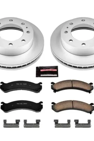 Holiday Sale Power Stop 02-04 Chevrolet Avalanche 2500 Front Z17 Evolution Geomet Coated Brake Kit
