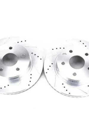 Authentic Power Stop 07-09 Chrysler Aspen Front Evolution Drilled & Slotted Rotors - Pair