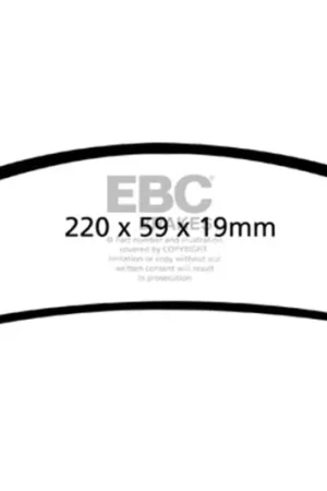 EBC 06-11 Dodge Ram 1500 Mega Cab 2WD Ultimax2 Front Brake Pads Big Sale