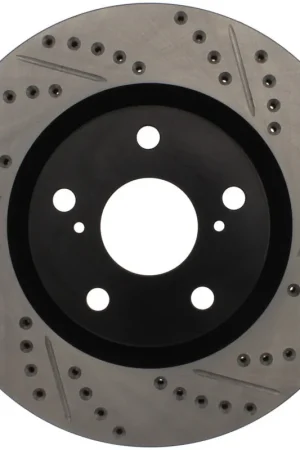 StopTech 07-09 Lexus ES 250/ES 300/ ES330/ES350 SportStop Slotted & Drilled Left Front Rotor Seasonal Sale