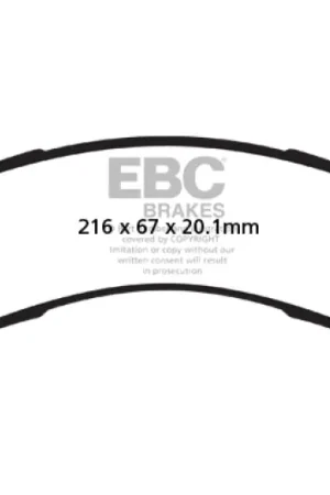 Express Delivery EBC 01-05 Chevrolet Silverado 3500 (2WD) Extra Duty Rear Brake Pads