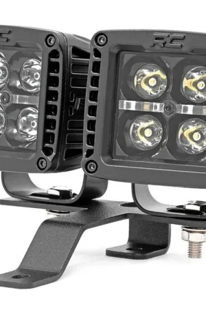Jeep Quad LED Light Pod KitBlack Series w/White DRL 18-20 JL/20-UP Gladiator Rough Country Free Delivery