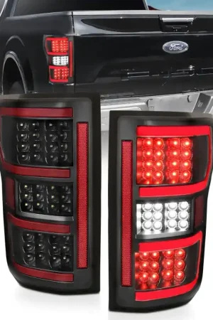 Limited Edition ANZO 18-19 Ford F-150 LED Taillights Black