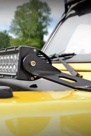 Top Rated Jeep 20 Inch LED Light Bar Hood Mounts 97-06 Wrangler TJ Rough Country