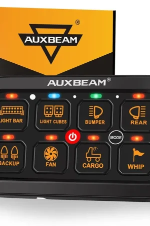 RGB Series 6/8/12 Gang LED Switch Panel,Off Road Light Controller Authentic