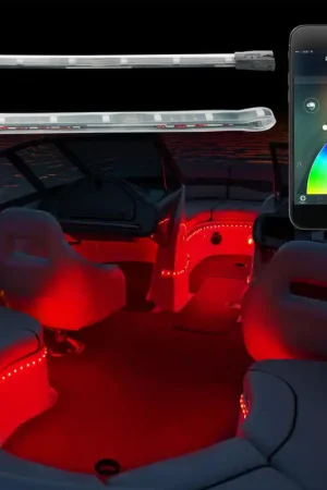 Brand New XK Glow XKchrome Boat Strip Advanced Kit w/ Dual-Mode Dash Mount Controller 6x36In + 6x9In