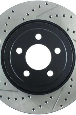 StopTech 05-09 Chrysler 300 (5.7L V8 exc SRT-8) Front Right Slotted & Drilled Rotor Budget