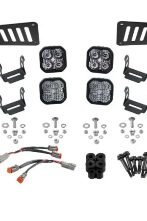 Diode Dynamics 18-21 Jeep JL Wrangler/Gladiator SS3 Cowl LED Bracket Kit - White Pro High Quality